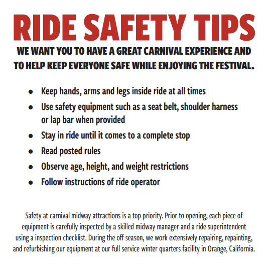 St Patrick's Carnival Ride and Safety Tips