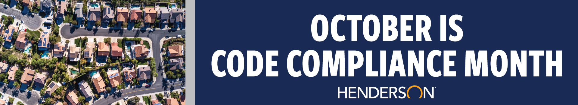 October is Code Compliance Month Banner