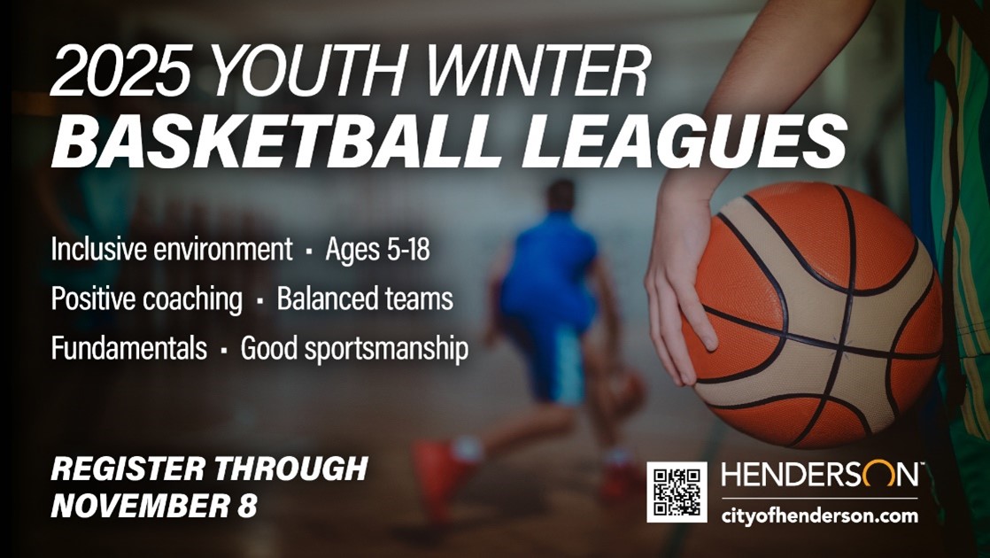 Winter Youth Basketball Leagues Registration Graphic