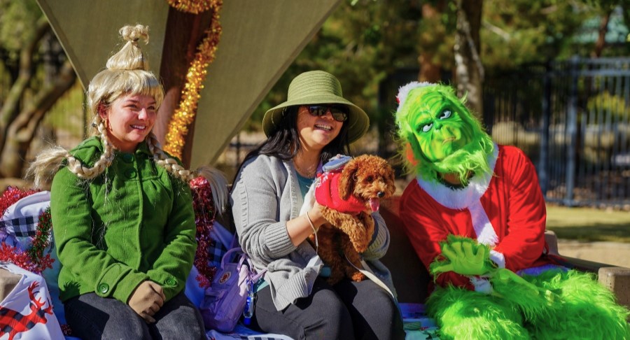 Merry Grinchmas at Bark Park in Henderson, NV.