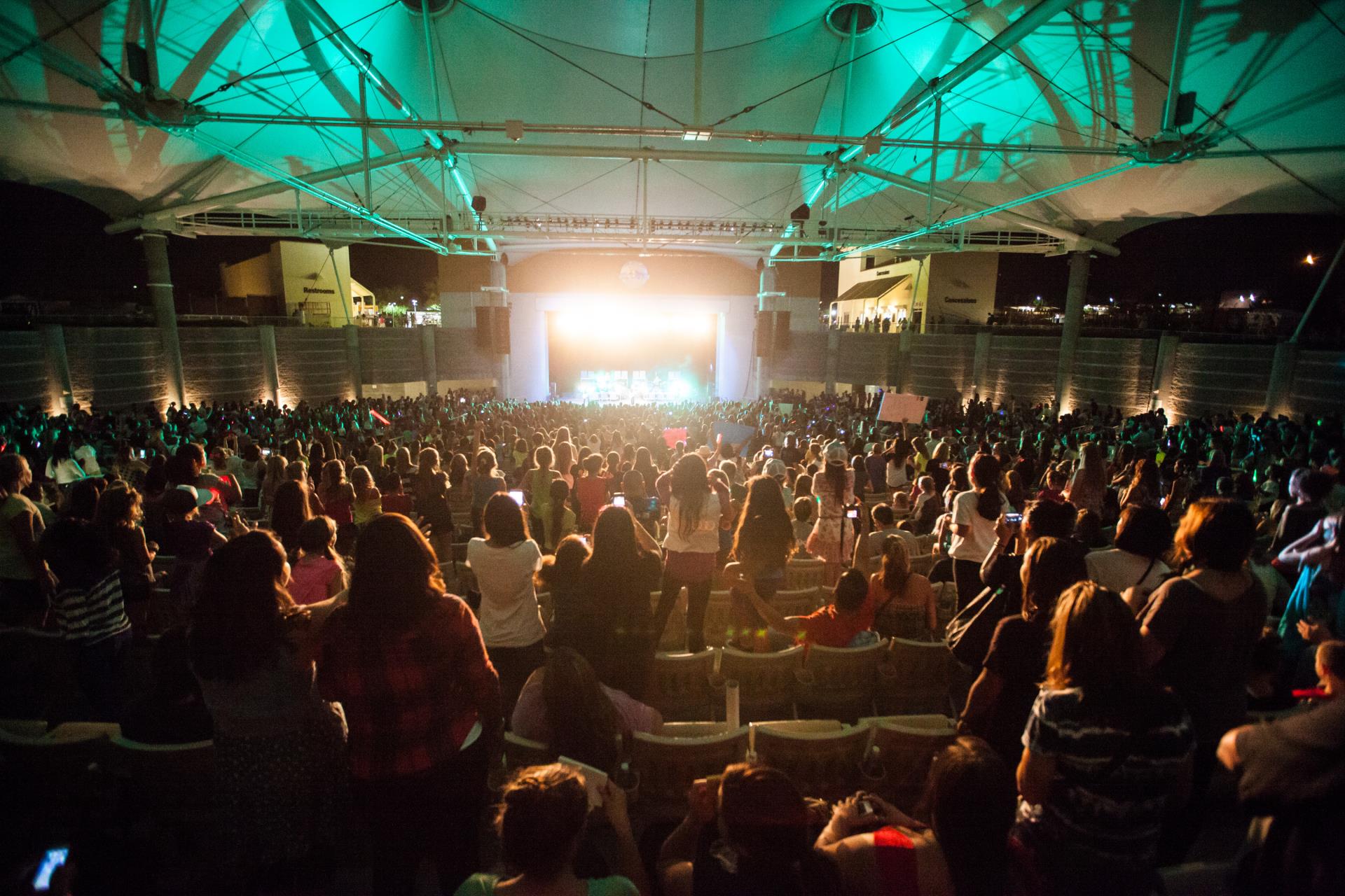 crowd at Pavilion concert