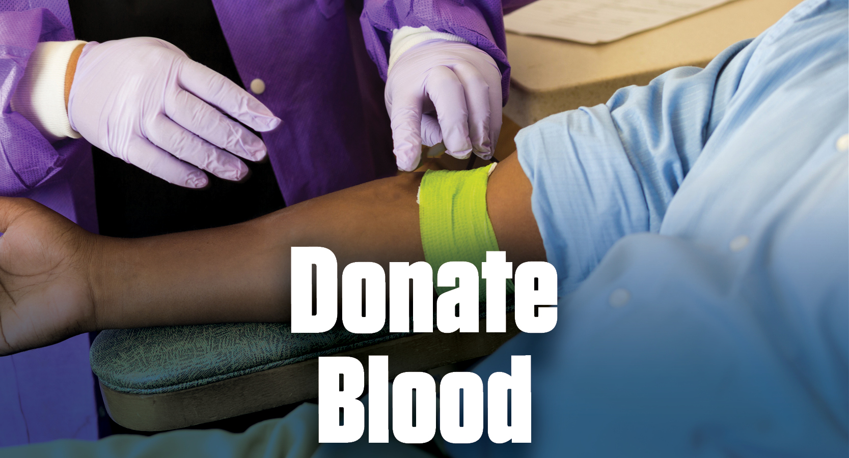 person donating blood