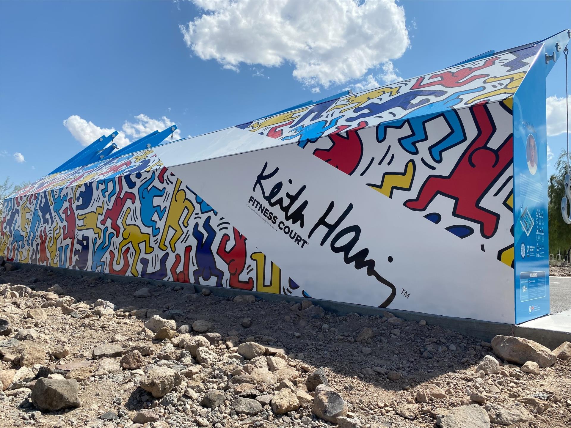 Keith Haring artwork on Fitness Court